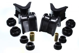Ford Bronco Classic C-Bushings Set - Energy Suspension - 7 Deg Offset - Black - `76-`77