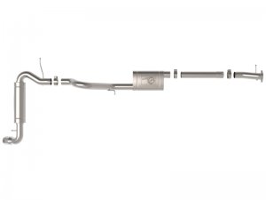 Ford Bronco Exhaust - aFe - Apollo GT 3in 409 SS Cat-Back - Polished - `21-`24