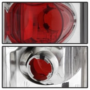 Ford Bronco Classic Euro Tail Lights - SPYDER - Chrome - `88-`96