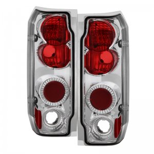 Ford Bronco Classic Euro Tail Lights - SPYDER - Chrome - `88-`96