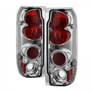 Ford Bronco Classic Euro Tail Lights - SPYDER - Chrome - `88-`96