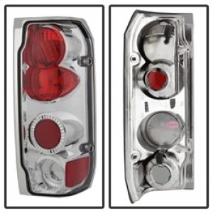 Ford Bronco Classic Euro Tail Lights - SPYDER - Chrome - `88-`96