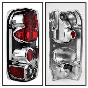 Ford Bronco Classic Euro Tail Lights - SPYDER - Chrome - `88-`96