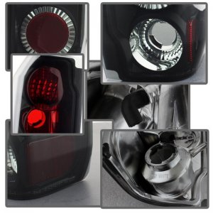 Ford Bronco Classic Euro Tail Lights - Rear - SPYDER - Black Smoke - `88-`96
