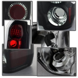 Ford Bronco Classic Euro Tail Lights - Rear - SPYDER - Black Smoke - `88-`96