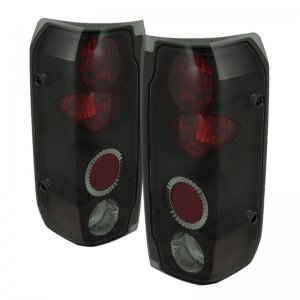 Ford Bronco Classic Euro Tail Lights - Rear - SPYDER - Black Smoke - `88-`96