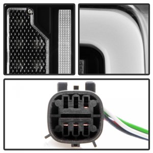 Ford Bronco LED Tail Lights - SPYDER - Factory LED Model - Black - `21-`23