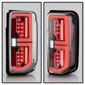 Ford Bronco LED Tail Lights - SPYDER - Factory LED Model - Black - `21-`23