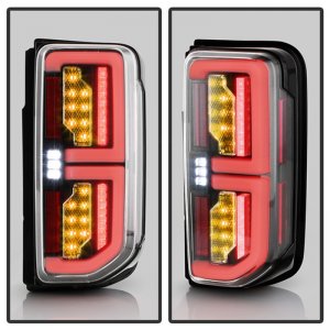 Ford Bronco LED Tail Lights - SPYDER - Factory LED Model Only - Black - `21-`23