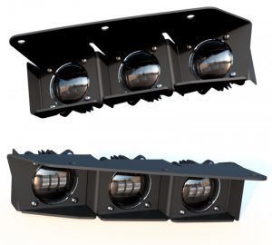 Ford Bronco Fog Light Assembly - ORACLE Lighting - Triple LED - White - `21-`24