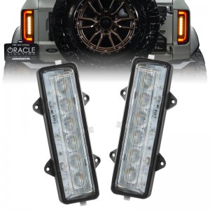 Ford Bronco LED Tail Lights - Rear - ORACLE Lighting - Dual Function Reverse - Amber/White - `21-`23
