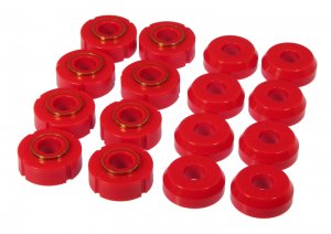 Ford Bronco Classic Body Mount - Prothane - Red - `66-`77