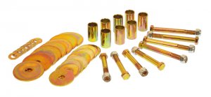 Ford Bronco Classic Body Mount Hardware - Prothane - Red - '66-'77