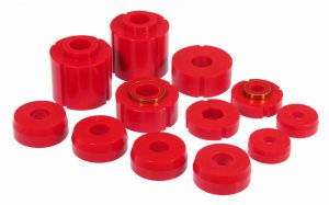 Ford Bronco Classic Body Mount Kit - Prothane - Red - `84-`88