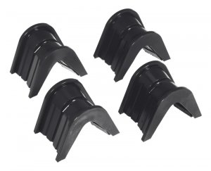 Ford Bronco Classic C-Bushings - Prothane - 4deg Offset - Black - `66-`79