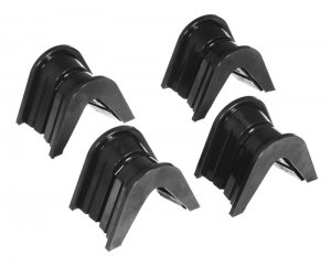 Ford Bronco Classic C-Bushings - Prothane - 7deg Offset - Black - `66-`79