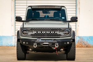 Ford Bronco Front Skid Plate - Front - Road Armor - Stealth - Tex Blk - 2021