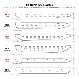 Ford Bronco Running Boards - RB20 Slim - Go Rhino