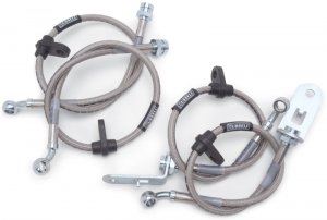 Ford Bronco Brake Line Kit - Russell - Stainless Steel Braided Hose - `90-`96