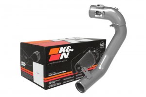 Ford Bronco Charge Pipe - K&N Engineering - V6-2.7L - Gunmetal Gray - 2.7L - 2021