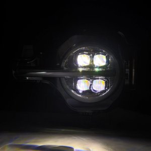 Ford Bronco Headlights - AlphaRex - NOVA LED Proj - Alpha-Black - `21-`23