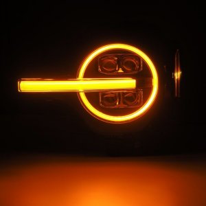 Ford Bronco Headlights - AlphaRex - NOVA LED Proj - Alpha-Black - `21-`23