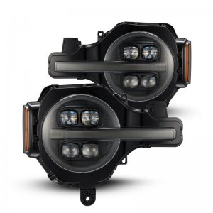Ford Bronco Headlights - AlphaRex - NOVA LED Proj - Alpha-Black - `21-`23