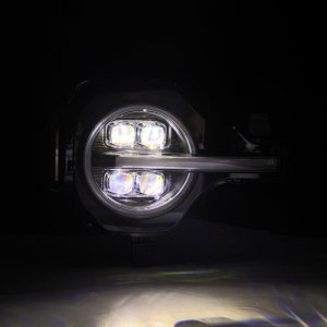 Ford Bronco Headlights - AlphaRex - NOVA LED Projector - Black - `21-`23