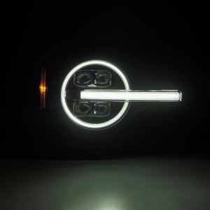 Ford Bronco Headlights - AlphaRex - NOVA LED Projector - Black - `21-`23