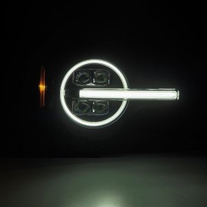 Ford Bronco Headlights - AlphaRex - NOVA LED Projector - Black - `21-`23