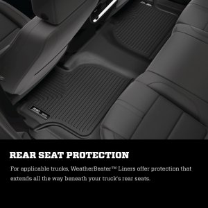 Ford Bronco Floor Liners - Front & 2nd Seat - Husky Liners - Weatherbeater - Black - 2021