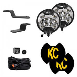 Ford Bronco LED Light Kit - KC HiLiTES - SlimLite - Black - 2021