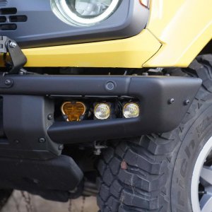Ford Bronco Fog Light Pocket Kit - KC HiLiTES - FLEX ERA 3 Dual Mode SAE - 2021