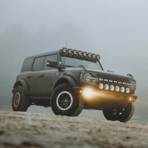 Ford Bronco Fog Light Pocket Kit - KC HiLiTES - FLEX ERA 3 Dual Mode SAE - 2021