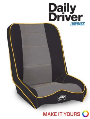 Ford Bronco Suspension Seat - PRP Seats - Daily Driver Low Back