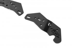Ford Bronco Dual Ditch Light Brackets - Addictive Desert Designs - Hammer Black - `21-`23