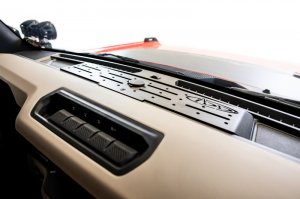 Ford Bronco Digital Device Dash Mount - Addictive Desert Designs - Hammer Black Powder Coat - `21-`23