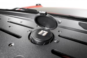 Ford Bronco Digital Device Dash Mount - Addictive Desert Designs - Hammer Black Powder Coat - `21-`23