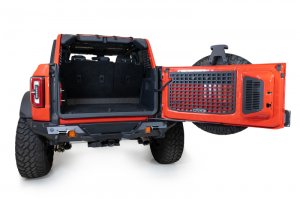 Ford Bronco Tailgate Molle Panel - Rear - Addictive Desert Designs - Hammer Black - `21-`23
