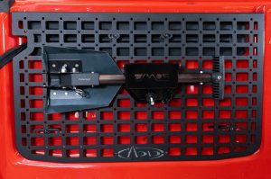 Ford Bronco Tailgate Molle Panel - Rear - Addictive Desert Designs - Hammer Black - `21-`23