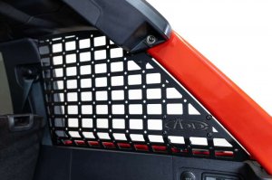 Ford Bronco Rear Window Molle Storage Panels - Rear - Addictive Desert Designs - Hammer Black - `21-`23