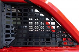 Ford Bronco Rear Window Molle Storage Panels - Rear - Addictive Desert Designs - Hammer Black - `21-`23