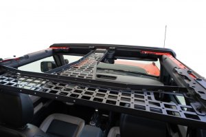 Ford Bronco Overhead Molle Panels - Overhead - Addictive Desert Designs - Hammer Black - `21-`23