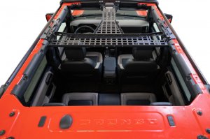 Ford Bronco Overhead Molle Panels - Overhead - Addictive Desert Designs - Hammer Black - `21-`23