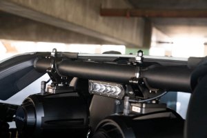 Ford Bronco Rear Speaker & Light Mount Bar - Rear - DV8 Offroad - Micro-Texture - Black - `21-`22