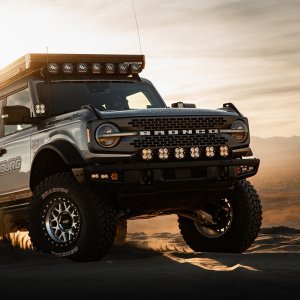 Ford Bronco Uniball Upper Arms - Camburg - KINETIK V2 Performance Billet - Red - `21-`23