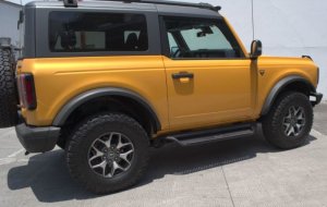 Ford Bronco Side Steps - Go Rhino - Dominator Xtreme D1 - Textured Black - `21-`24