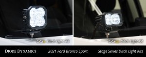 Ford Bronco Sport Ditch Light Brackets - Diode Dynamics - 2021