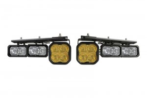 Ford Bronco Fog Pocket Kit - Diode Dynamics - Sport - Yellow - 2021