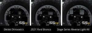 Ford Bronco Reverse Light Kit - Diode Dynamics - C2 Pro Stage Series - Red - `21-`23